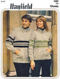 Zippered Sweater Jacket Knitting Pattern 32-42