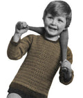 Pullover Sweater Children Crochet Pattern 6-12