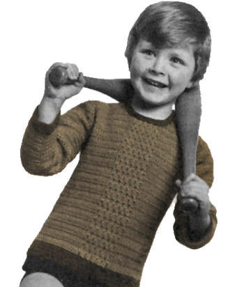 Pullover Sweater Children Crochet Pattern 6-12