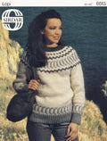 Fairisle Pullover Sweater Knitting Pattern 30-40