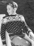Norwegian Pullover Sweater Children Knitting Pattern 8-12