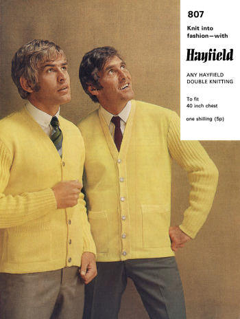 Men's Cardigan Sweater Knitting Pattern 40