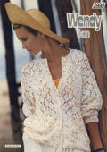 Lacy Cardigan Sweater Knitting Pattern 30-40