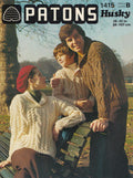 Aran Sweater with Shawl Collar Family Knitting Pattern 26-42