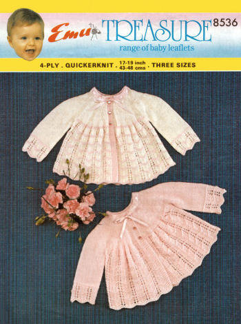 Baby Cardigan Sweater Knitting Pattern Sz 6 - 18 mos
