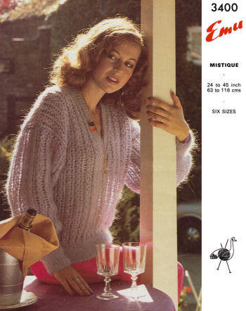 Lacy Pullover Sweater Knitting Pattern 24-45