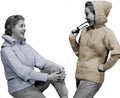 Hooded Pullover Sweater Knitting Pattern 32-36