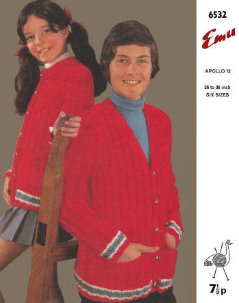 Long-line Cardigan Sweater Children Knitting Pattern 8-Adult