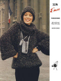 Polo Neck Sweater & Hat Set Knitting Pattern 30-42