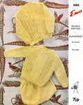 Cardigan & Pullover Sweaters & Panties Knitting Pattern 1-4 yrs