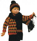 Sweater, Hat & Scarf Children Knitting Pattern Sz 1-5
