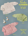 Baby Cardigan Sweaters Knitting Pattern Sz 3-6 mos