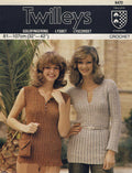 Tunic Sweater or Vest & Bag Crochet Pattern Bust 32-42