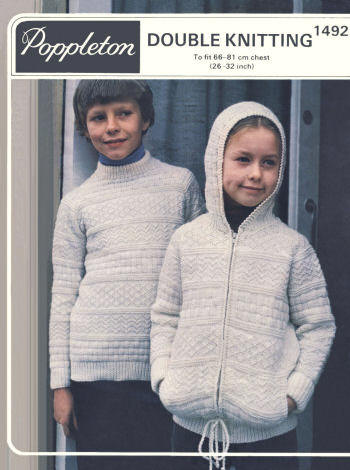 Pullover & Hooded Sweater Jacket Children Knitting Pattern 8-Adult