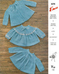 Three Baby Sweaters Knitting Pattern Sz 18 & 24 mos