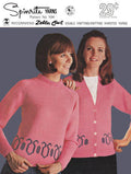 Pullover & Cardigan Sweaters with Contrast Knitting Pattern 32-43