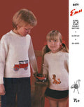 Picture Pullover Sweaters Children Knitting Pattern 4-10