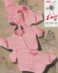 3 Baby Sweater Jackets Knitting Pattern Sz 18 mos - 2 yrs
