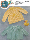 Baby Cardigan Sweaters Knitting Pattern Sz 12-24 mos