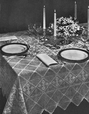 Washington Square Motif Tablecloth Crochet Pattern
