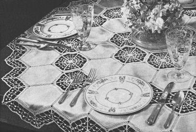 Spiderweb Tablecloth Crochet Pattern