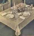 Mesh & Shells Filet Lace Tablecloth Crochet Pattern