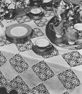 Linen & Motif Squares Tablecloth Crochet Pattern