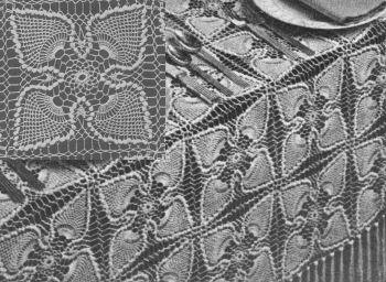 Pineapple Motif Tablecloth Crochet Pattern