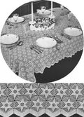 Aurora Star Motif Tablecloth Crochet Pattern
