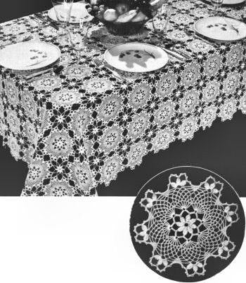 Enchantress Motif Tablecloth Crochet Pattern
