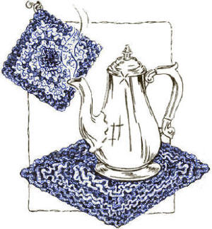 Textured Trivet or Pot Holder Crochet Pattern