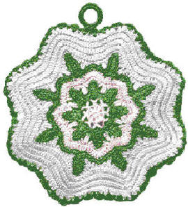 Thorn Rose Trivet or Pot Holder Crochet Pattern