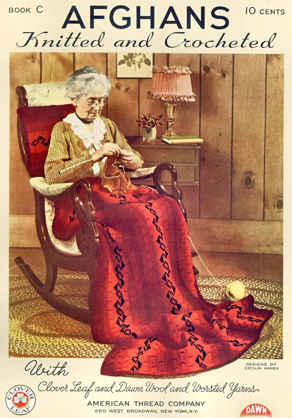Afghans Vintage Crochet Patterns Book