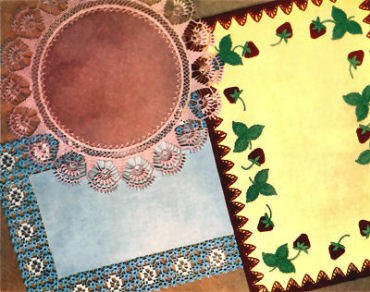 Three Coloured Linen Placemats Crochet Pattern