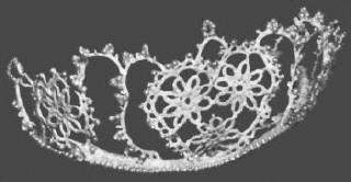 Bride's Wedding Tiara Tatting Pattern