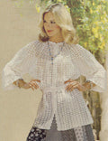 Long Lacy Blouse Crochet Pattern 34-38