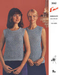 Sleeveless Top or Tunic Knitting Pattern 30-40