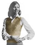 Sleeveless Pullover Top Crochet Pattern Bust 34