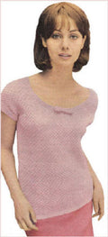 Patterned Pullover Top Knitting Pattern 34-38