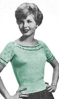 Sweater Top Knitting Pattern 33-35