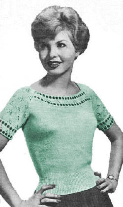 Sweater Top Knitting Pattern 33-35