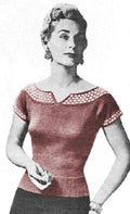 Sweater Top Knitting Pattern B36