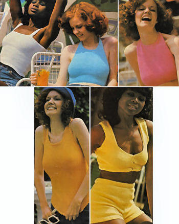 Five Summer Tops Knitting Pattern Bust 30-36