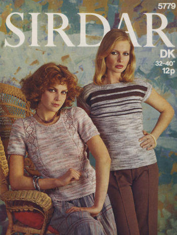 Summer Sweater Tops Knitting Pattern Bust 32-40