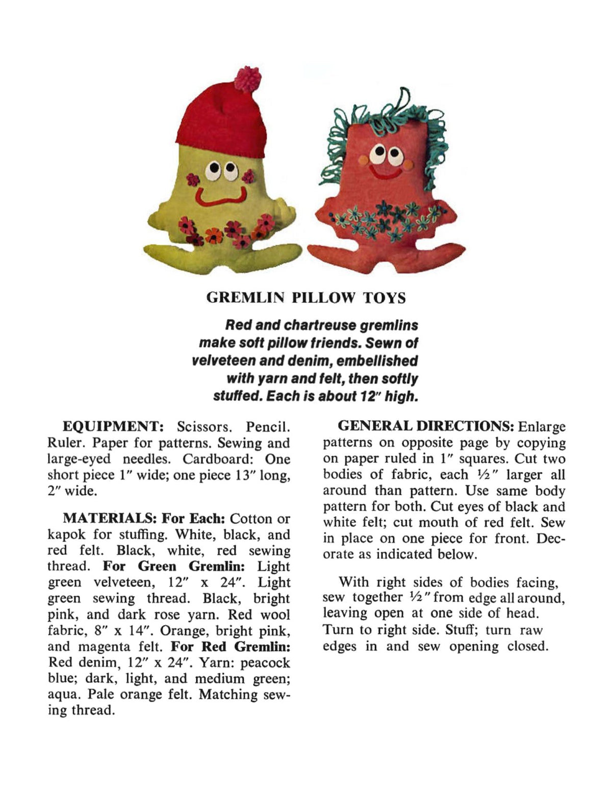 Toys Pattern 1825 (PDF)