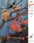 Bush Baby & Snake Stuffed Toys Knitting Pattern
