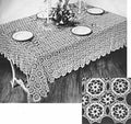Tudor Motif Tablecloth Crochet Pattern