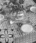 Tulip and Lilac Motif Tablecloth Crochet Pattern