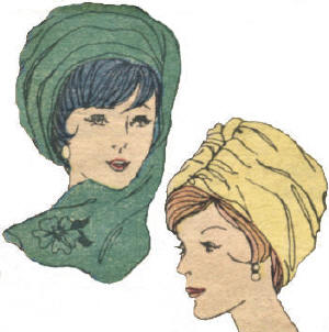 Turban or Scarf Hat Craft Sewing Pattern