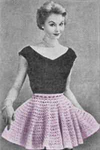 Semi-Circle Apron or Cape Crochet Pattern